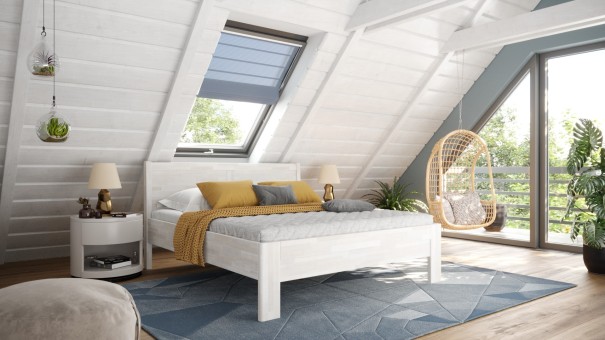 Masivni krevet Arlon, 80x200 cm, Bukva, BO 102, Bez modifikacije 1 Krevet od punog drveta sa čvrstim postoljem