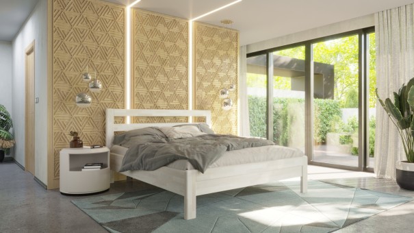 Masivni krevet Telde, 80x200 cm, Bukva, BO 102, Bez modifikacije 1 Vazdušni krevet od kvalitetnog bukovog ili hrastovog drveta