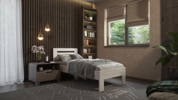 Singl krevet od punog drveta Jona, 80x200 cm, Bukva, BO 102, Bez modifikacije 1