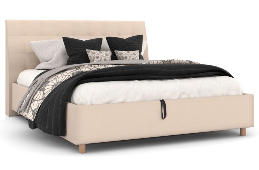 Dizajnerski krevet Nashville 2.0, FSD, natural, Romeo 8004, 160x200 cm 1 Krevet Nashville će ulepšati vašu spavaću sobu i dati joj neophodan šmek Sedite udobno, naslonite se na dominantno Nahville uzglavlje i uživajte u svojoj omiljenoj seriji.