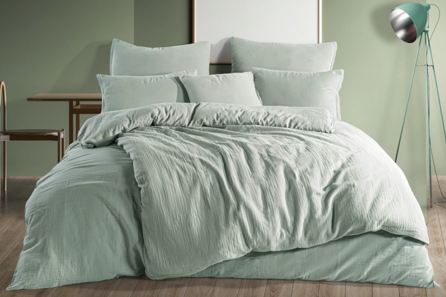 Muslin posteljina napravljena od 100% pamuka za osećaj maksimalne udobnosti i neometanog sna.