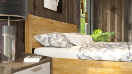 Masivni krevet Lago, 80x200 cm, Bukva, BO 101, Bez modifikacije 5 Krevet od punog drveta sa punim uzglavljem