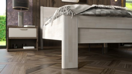 Masivni krevet Lago, 80x200 cm, Bukva, BO 102, Bez modifikacije 2 Krevet od punog drveta sa punim uzglavljem