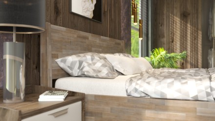 Masivni krevet Lago, 80x200 cm, Bukva, BO 105, Bez modifikacije 3 Krevet od punog drveta sa punim uzglavljem