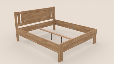 Masivni krevet Beringen, 80x200 cm, Bukva, BO 102, Bez modifikacije 7 Krevet od punog drveta prozračnog dizajna