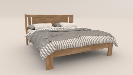 Masivni krevet Beringen, 80x200 cm, Bukva, BO 105, Bez modifikacije 4 Krevet od punog drveta prozračnog dizajna