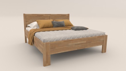 Masivni krevet Arlon, 80x200 cm, Bukva, BO 102, Bez modifikacije 4 Krevet od punog drveta sa čvrstim postoljem