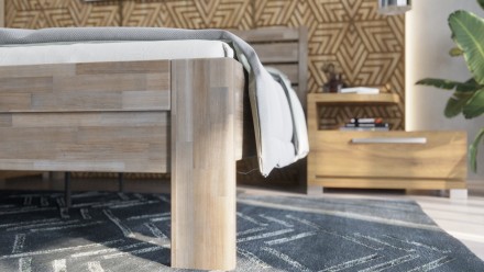 Masivni krevet Tapa, 80x200 cm, Bukva, BO 105, Bez modifikacije 2 Masivni drveni krevet od bukve ili hrasta