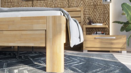 Masivni krevet Tapa, 80x200 cm, Bukva, BO 101, Bez modifikacije 2 Masivni drveni krevet od bukve ili hrasta