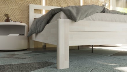 Masivni krevet Telde, 80x200 cm, Bukva, BO 102, Bez modifikacije 2 Vazdušni krevet od kvalitetnog bukovog ili hrastovog drveta