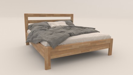 Masivni krevet Telde, 80x200 cm, Bukva, BO 102, Bez modifikacije 4 Vazdušni krevet od kvalitetnog bukovog ili hrastovog drveta