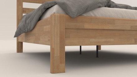 Masivni krevet Telde, 80x200 cm, Bukva, BO 102, Bez modifikacije 5 Vazdušni krevet od kvalitetnog bukovog ili hrastovog drveta