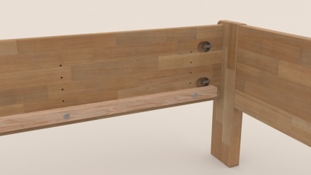 Masivni krevet Telde, 80x200 cm, Bukva, BO 102, Bez modifikacije 8 Vazdušni krevet od kvalitetnog bukovog ili hrastovog drveta