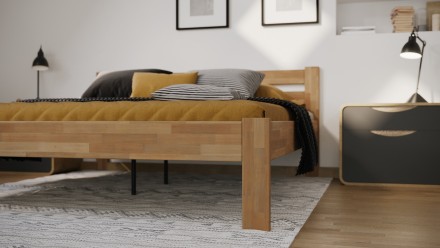 Bračni krevet Antony, 140x200 cm, Bukva, BO 101 2 Krevet od punog bukve ili hrasta