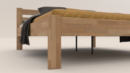 Masivni krevet Antony, 80x200 cm, Hrast, DO 201, Box 5 Krevet od punog bukve ili hrasta