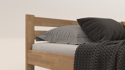 Masivni krevet Antony, 80x200 cm, Hrast, DO 201, Box 6 Krevet od punog bukve ili hrasta