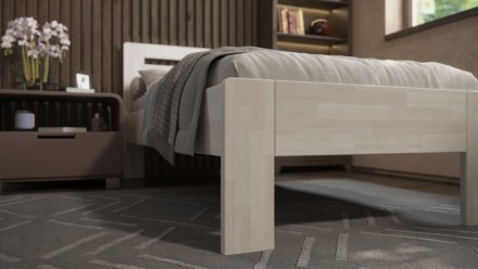 Singl krevet od punog drveta Jona, 80x200 cm, Bukva, BO 102, Bez modifikacije 2