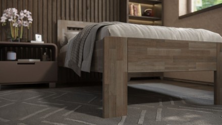 Singl krevet od punog drveta Jona, 80x200 cm, Bukva, BO 105, Bez modifikacije 2