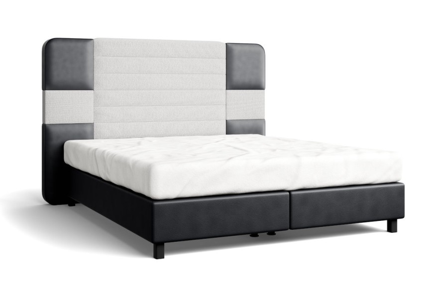 Luksuzni boxspring krevet Majestic, Charcoal Light Grey, 180x200 cm 1