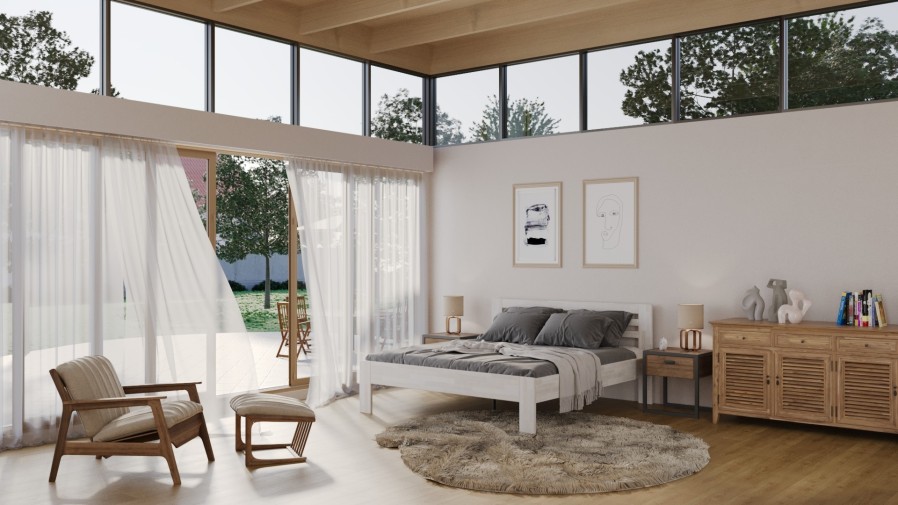 Masivni krevet Jona, 140x200 cm, Bukva, BO 102, Bez modifikacije 1