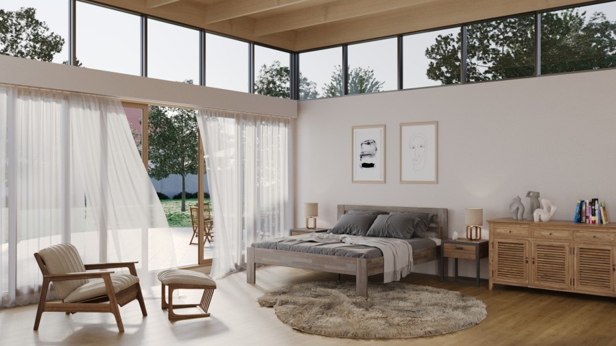 Masivni krevet Jona, 180x200 cm, Bukva, BO 105, Bez modifikacije 1