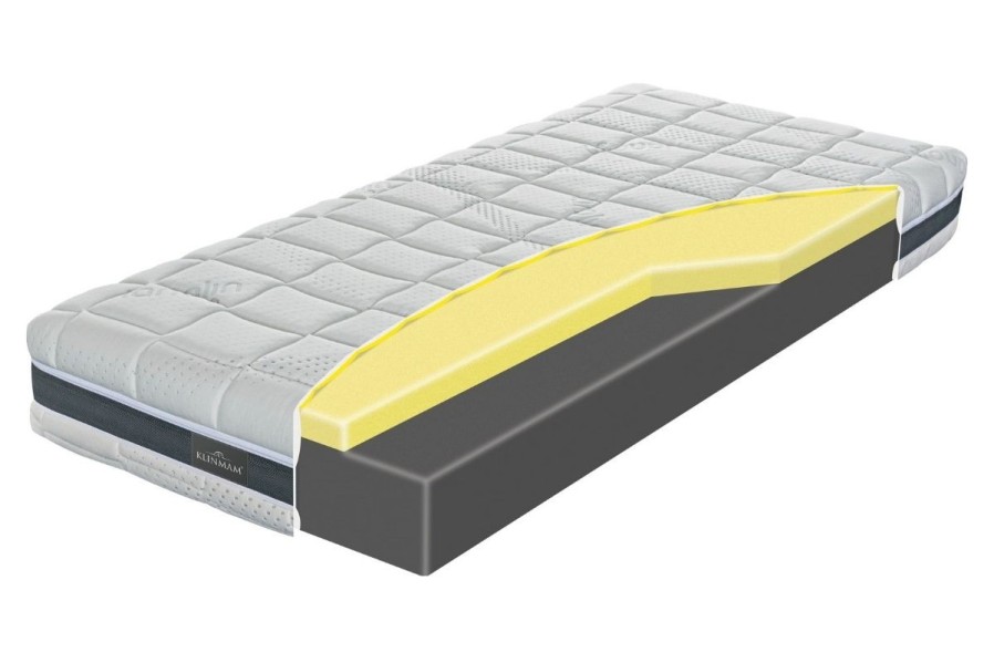 Mekani dušek sa dvostrukim slojem memorijske pene u jezgru Klinmam Comfort Visco, 90x200 cm 1 Dva osećaja tvrdoće - 2 i 3 | Penasti dušek | Visina 25 cm | Nosivost 150 kg | Garancija 7 godina