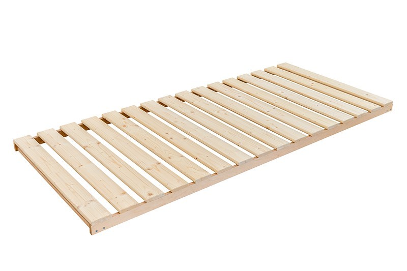 Osnovne letvice Solid Wood Slat - Frame, 140x190 cm 1 Klinmam letvice od punog drveta - okvir sa letvicama je napravljen od izdržljivih letvica od smrče koje su pričvršćene za ram pomoću kopči.