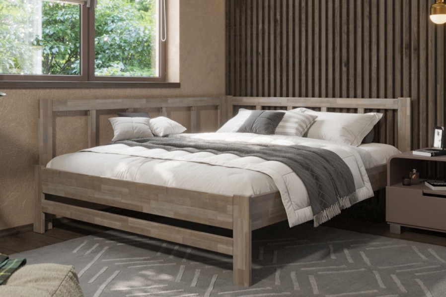 Ugaoni drveni krevet Bety, levi ugao, izvođenje BO105 sivi granit, 180x200 cm 1 Da li volite miris drveta? Onda je ovaj masivni krevet savršen izbor za vas, jer je napravljen od najkvalitetnijeg drveta bukve i hrasta.