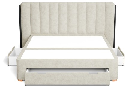 Bali 2.0 tapacirani krevet, Romeo 8002, box 3 drawers, 160x200 cm 3 Uživajte u udobnosti i podršci svake večeri sa našim tapaciranim uzglavljem Bali, dizajniranim s obzirom na vaše potrebe i ideje.