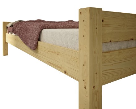 Dečji krevet od bora Lisa, 90x200 cm, prirodni 3