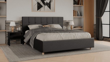 Dizajnerski krevet Boston 2.0, FL, natural, Manchester 2301, 160x200 cm 2 Boston prošiveno uzglavlje ima moderan izgled koji odgovara svim vrstama spavaćih soba