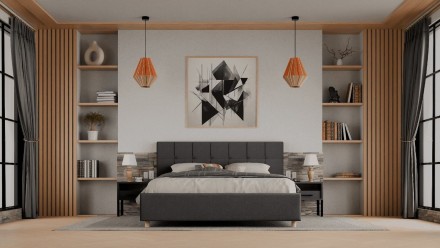 Dizajnerski krevet Boston 2.0, FL, natural, Manchester 2301, 160x200 cm 3 Boston prošiveno uzglavlje ima moderan izgled koji odgovara svim vrstama spavaćih soba