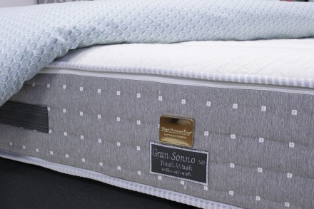 Na dušeku Gran Sonno Fresh Wash 3.0 dominira zanimljiva presvlaka sa sadržajem srebra za odličnu higijensku zaštitu. Ugljenik raspršuje statički elektricitet akumuliran tokom dana i doprinosi regeneraciji faze dubokog sna.