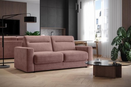 Lugano kauč na razvlačenje za svakodnevni san vanvremenskog dizajna, zadivljuje svojom jednostavnošću i
elegancijom.