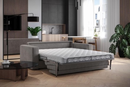 Lugano kauč na razvlačenje za svakodnevni san vanvremenskog dizajna, zadivljuje svojom jednostavnošću i
elegancijom.