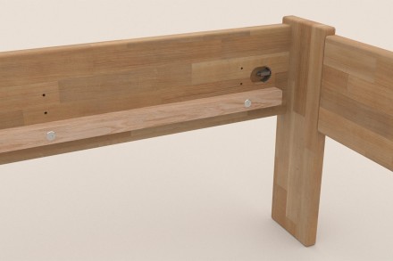 Krevet od masivne od prirodne bukve Utena, izvođenje BO101, 140x200 cm 8 Krevet Utena jednostavnog dizajna iz kolekcije masivnih kreveta.