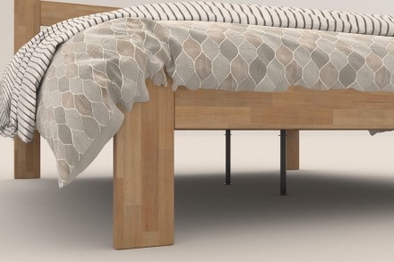 Krevet od masivne od prirodne bukve Utena, izvođenje BO101, 160x200 cm 6 Krevet Utena jednostavnog dizajna iz kolekcije masivnih kreveta.