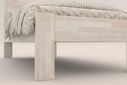 Krevet od masivne od prirodne bukve Utena, izvođenje BO102, 80x200 cm 6 Krevet Utena jednostavnog dizajna iz kolekcije masivnih kreveta.