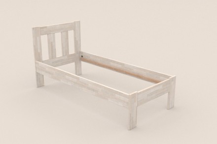 Krevet od masivne od prirodne bukve Utena, izvođenje BO102, 80x200 cm 7 Krevet Utena jednostavnog dizajna iz kolekcije masivnih kreveta.