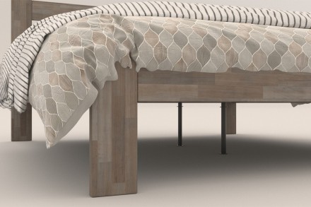 Krevet od masivne od prirodne bukve Utena, izvođenje BO105, 160x200 cm 7 Krevet Utena jednostavnog dizajna iz kolekcije masivnih kreveta.