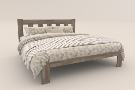 Krevet od masivne od prirodne bukve Utena, izvođenje BO105, 180x200 cm 5 Krevet Utena jednostavnog dizajna iz kolekcije masivnih kreveta.