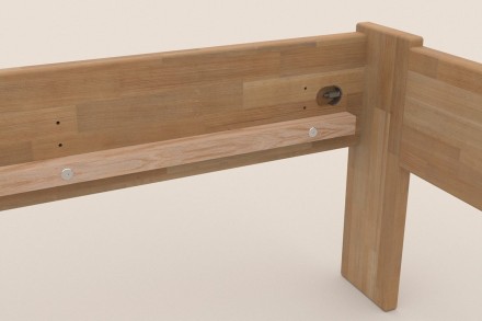 Krevet Utena jednostavnog dizajna iz kolekcije masivnih kreveta.