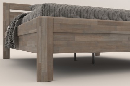 Krevet od masivne za kvalitetan san dugi niz godina Venta, 120x200 cm, boja BO105 sivi granit 7 Krevet Venta možete odabrati od masivnog hrasta ili bukve.