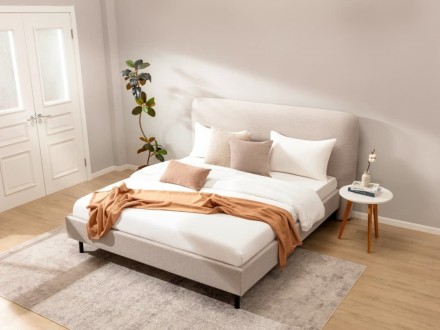 Klinmam Comfort Laguna je elegantan i vanvremenski krevet sa mekim tapacirungom koji donosi jednostavnost i čistoću dizajna.