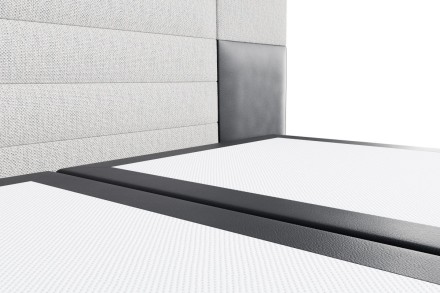 Luksuzni boxspring krevet Majestic, Charcoal Light Grey, 180x200 cm 3
