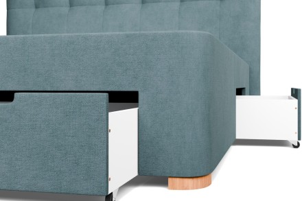 Malibu tapacirani krevet, Rubens 7504, box side lift, 180x200 cm 13 Malibu tapacirano uzglavlje će vam pružiti luksuznu atmosferu u spavaćoj sobi. Izrađeno je od prirodnih materijala najvišeg kvaliteta, što obezbeđuje ne samo elegantan izgled, već i udoban san.