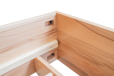 Krevet od punog drveta sa sofisticiranim dizajnom plutajućeg kreveta