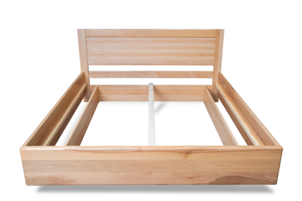 Krevet od punog drveta sa sofisticiranim dizajnom plutajućeg kreveta