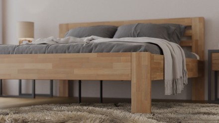 Masivni krevet Jona, 140x200 cm, Bukva, BO 101, Bez modifikacije 2