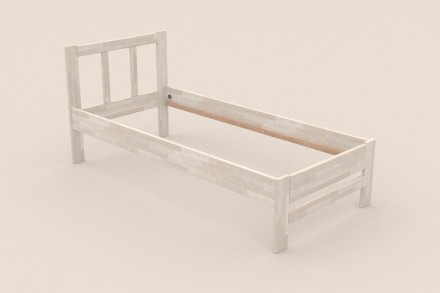 Singl drveni krevet Bety, izvođenje BO102 bela, 120x200 cm 5 Da li volite miris drveta? Onda je ovaj masivni krevet savršen izbor za vas, jer je napravljen od najkvalitetnijeg drveta bukve i hrasta.